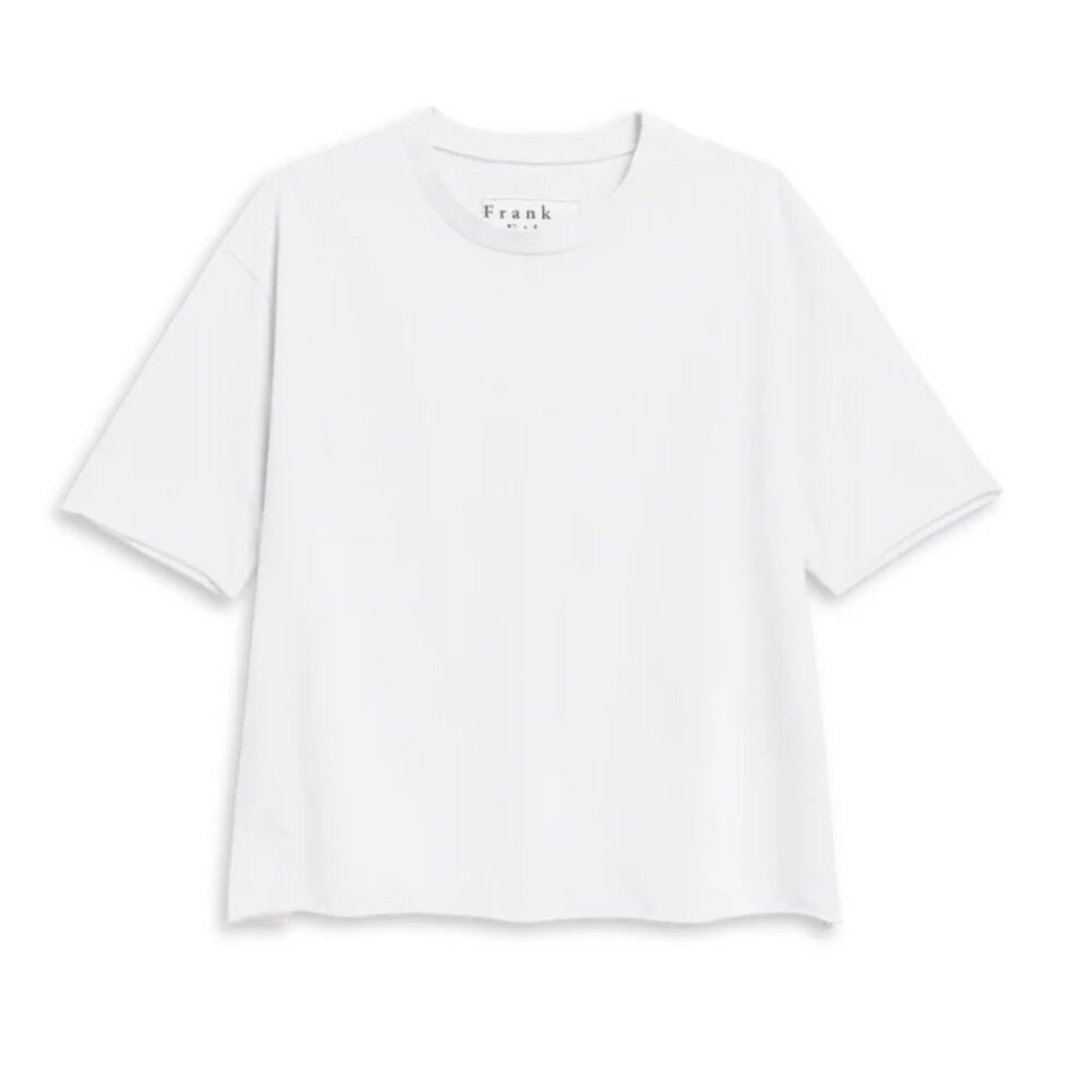 Frank & Eileen Perry NYC Minimalist Basic Crewneck Tee White Small $158